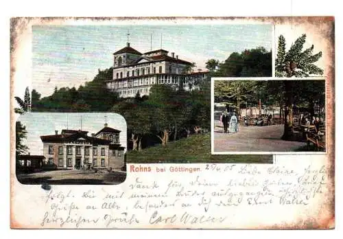 Litho Ak Rohns bei Göttingen Gasthaus 1905