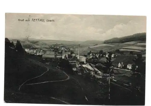 Ak Gruss aus Tettau Oberfranken 1914