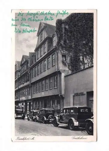 Ak Frankfurt am Main Goethehaus 1940