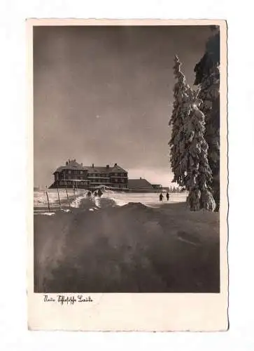 Foto Ak Riesengebirge Neue Schlesische Baude 1938