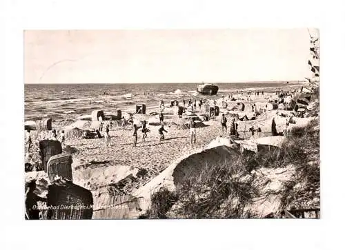 Foto Ak Ostseebad Dierhagen in Mecklenburg Strandleben 1935