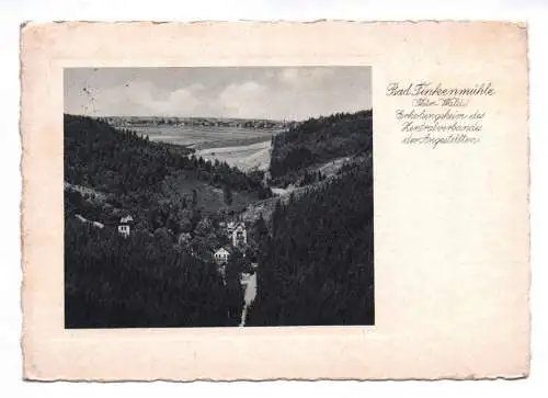 Ak Bad Finkenmühle Thüringer Wald 1947 Mellenbach