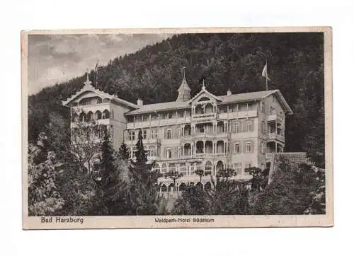 Ak Bad Harzburg Waldpark Hotel Südekum 1931