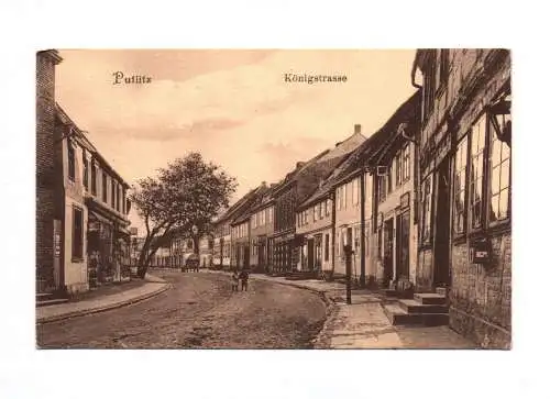 Litho Ak Putlitz Königstrasse