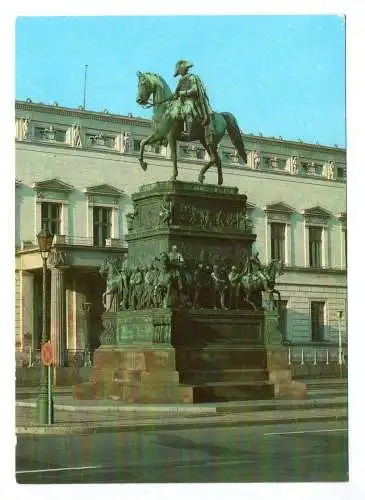 Foto Ak Reiterstandbild Friedrichs II. Unter den Linden 1986 Berlin