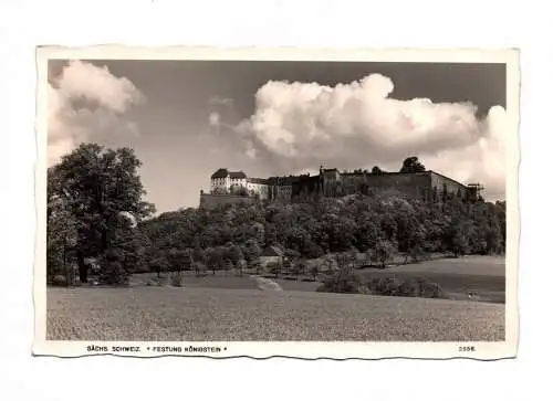 Foto Ak Sächsische Schweiz Festung Königstein 1942