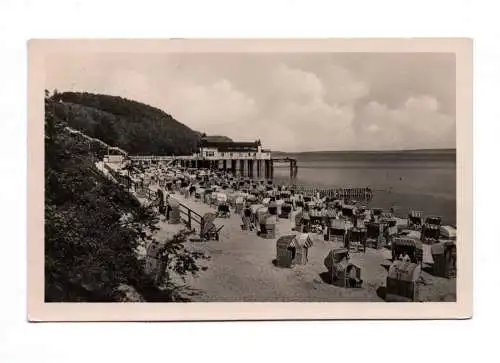 Foto Ak Ostseebad Sellin auf Rügen Strand 1955