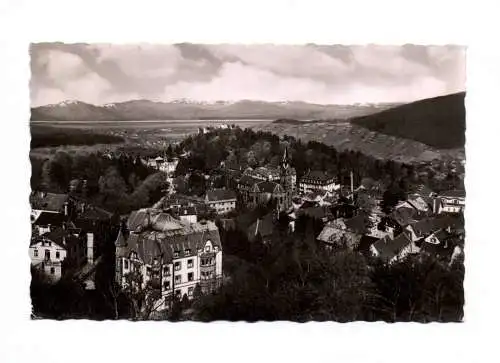 Foto Ak Badenweiler 1956 Ortsansicht