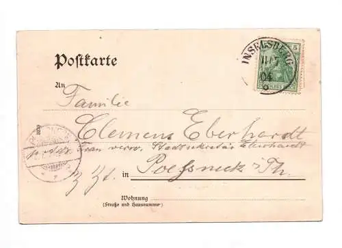 Ak Inselsberg 1904 Ansicht Gasthaus und Umgebung
