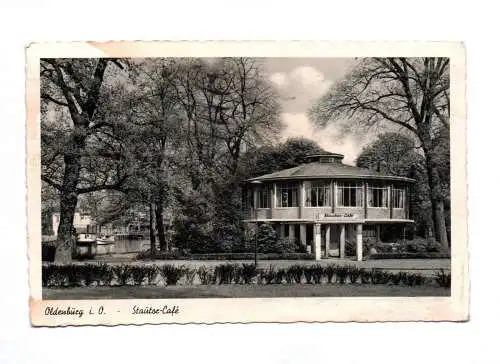 Foto Ak Oldenburg Stautor Cafe 1955