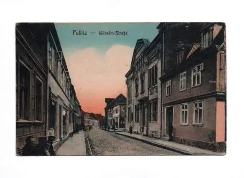 Litho Ak Wilhelm Straße Putlitz