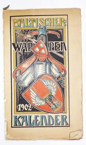 Baltischer Wappenkalender 1902 Heraldik Wappenkunde Rarität