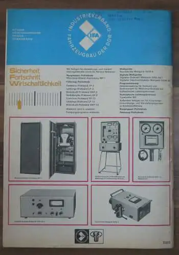 Zeitschrift DDR Fahreindrücke Meßwerte vom 5 PS Moskwitsch KFT Januar 1971