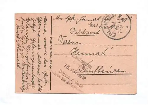 Kriegsanleihe Otto Lietz München Feldpost Ak
