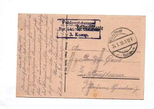 KriegsanleiheDer letzte Hieb 1918 Feldpost Ak