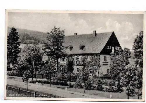 Ak Bad Schwarzbach Buchenhaus Fremdenheim Isergebirge