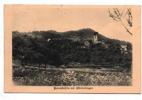 Ak Hohenstoffeln mit Weiterdingen 1913 Meiningen