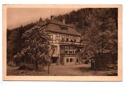 Ak Schwarzburg Pädagogium Realschule 1934 Stempel Zudruck Jahreswechsel