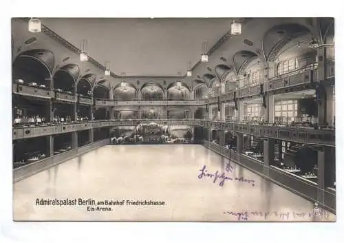 Ak Berlin Admiralspalast am Bahnhof Friedrichstrasse Eis Arena 1914