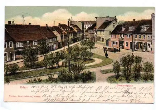 Litho Ak Artern Bismarckplatz 1905