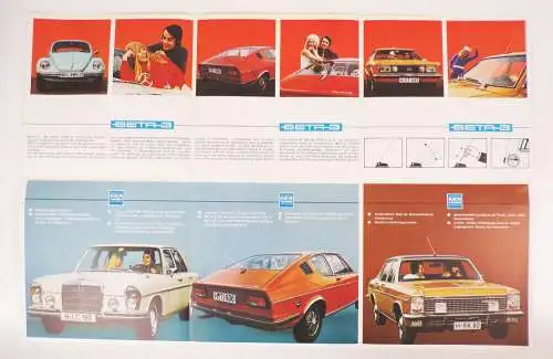 Prospekt Auto Antennen Beta3 Alpha3 Hans Kolbe Oldtimer