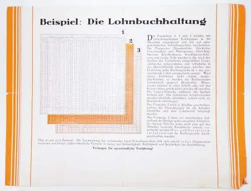 Reklame Blatt Ideal Schreibmaschine Buchhaltungsmaschine um 1930