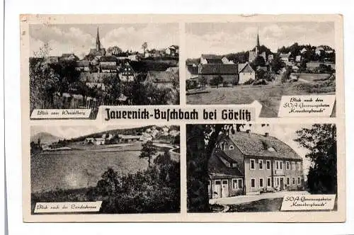 Ak Postkarte Jauernick-Buschbach bei Görlitz Ansichtskarte DDR 1956