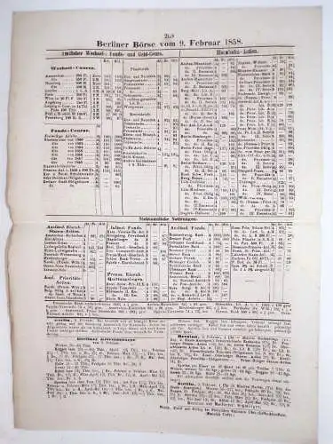 Königlich Preußischer Staats Anzeiger Berlin Zeitung 1858 Nr 34 u 37