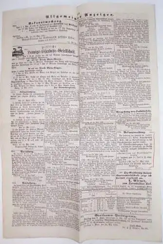 Darmstädter Zeitung 1865 und 1866 Darmstadt