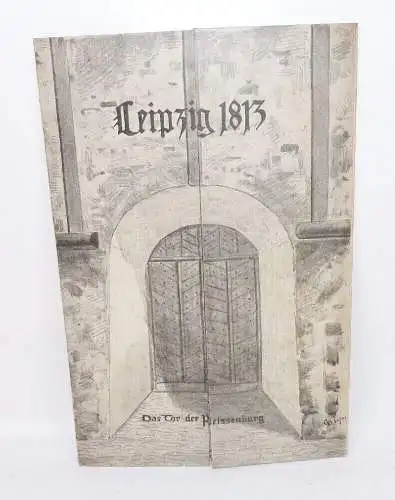 Plan der Völkerschlacht bei Leipzig 1813 Prospekt 1913 