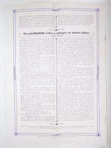 Festzeitung des Erlanger Tagblatt 1910 Hoch Wittelsbach Bayern Erlangen