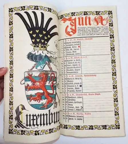 Münchner Kalender 1917 Heraldik Wappenkunde