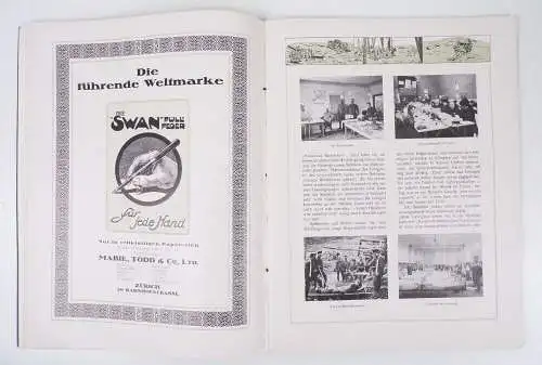 Schreibmappe 1916 Jean Frey Zürich Buchdruckerei Reklame 