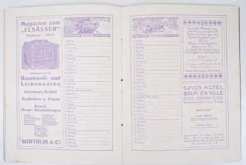 Schreibmappe 1916 Jean Frey Zürich Buchdruckerei Reklame 