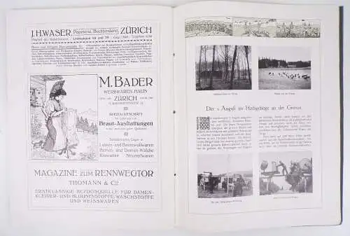 Schreibmappe 1916 Jean Frey Zürich Buchdruckerei Reklame 