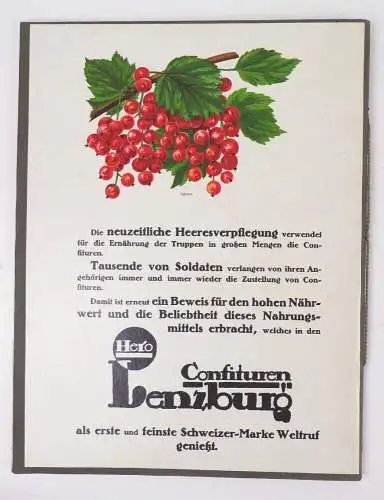Schreibmappe 1916 Jean Frey Zürich Buchdruckerei Reklame 