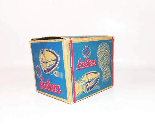 Alter Originalkarton Enders Fahrradlampe Scheinwerfer bicycle Reklame 