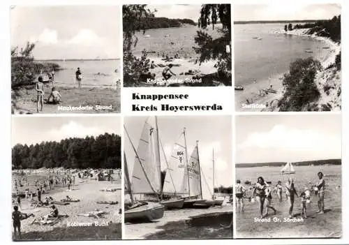 Ak Knappensee Kreis Hoyerswerda Maukendorfer Strand Steilküste Koblenzer Bucht