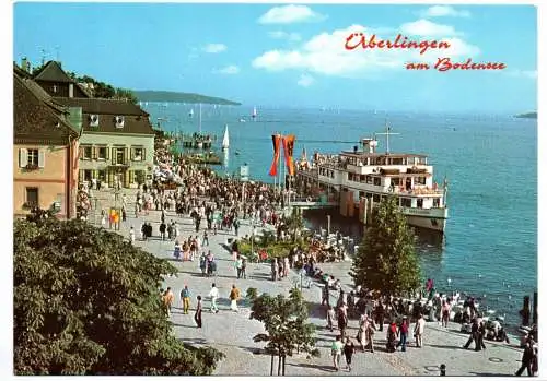 Foto Ak Kurstadt Überlingen am Bodensee Schiff