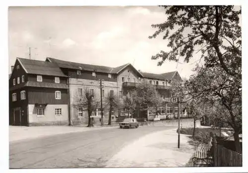 Foto Ak Rathewalde Kreis Sebnitz HO Gaststätte Fortschritt 1977