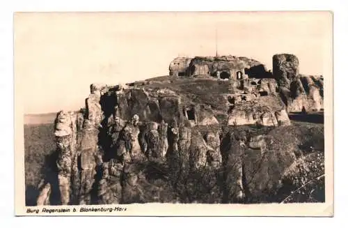 Foto Ak Burg Regenstein bei Blankenburg Harz