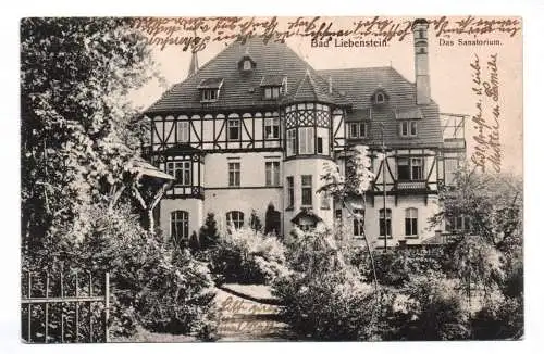 Ak Bad Liebenstein Sanatorium 1910