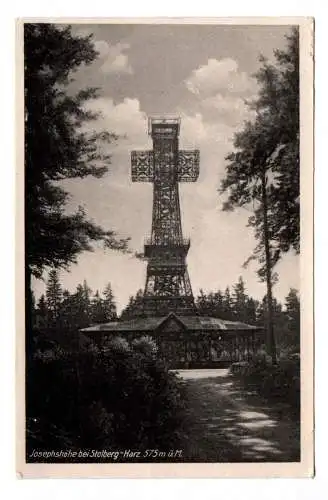 Ak Josephshöhe bei Stolberg Harz Josephskreuz