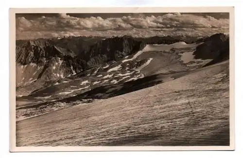 Foto Ak Bayrische Zugspitzbahn 1942 Blick vom Schneefernerhaus