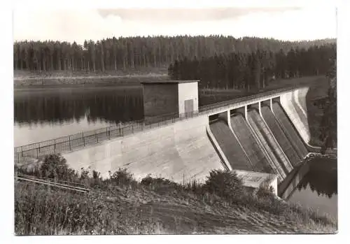 Foto Ak Hasselfelde Harz Die Hasselsperre Staudamm 1978