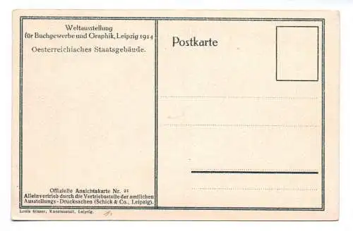 Ak Weltausstellung für Buchgewerbe und Graphik Leipzig 1914