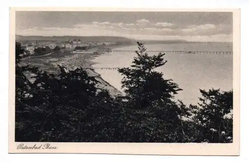 Ak Ostseebad Binz Meer Strand Brücke