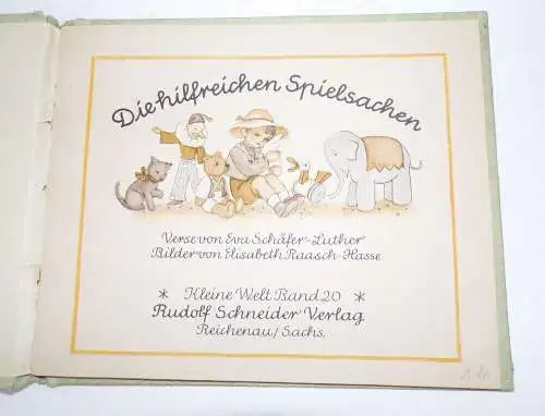 Die hilfreichen Spielsachen Schäfer Luther Kleine Welt Band 20 Schneider Verlag