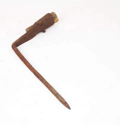 Altes Gartengerät Eisen handgeschmiedet Pflanzeisen Bodengerät 