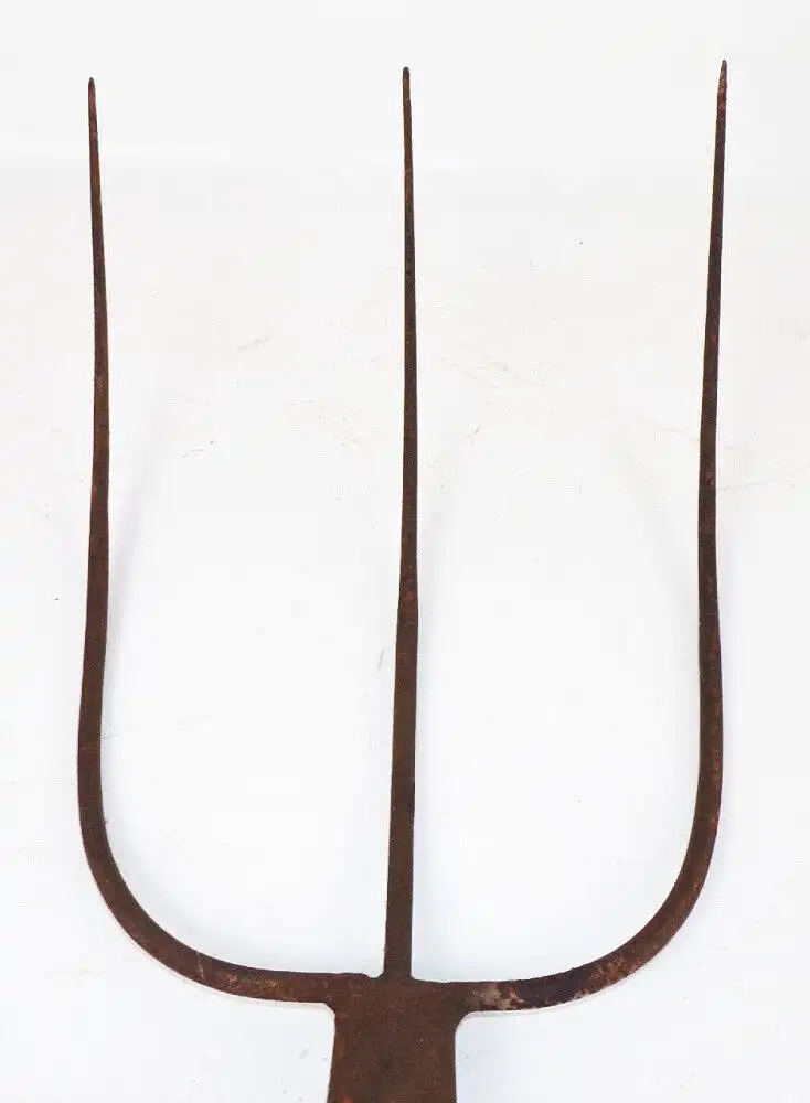 Alte Heugabel Dreizack Bauern Werkzeug Mistgabel  5